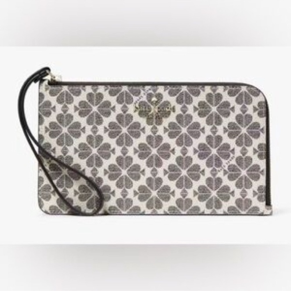 Kate Spade Spade Flower Jacquard Wristlet 🤍